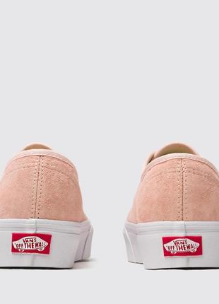 Кеды vans authentic platform натуральный замш7 фото