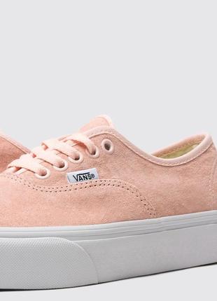 Кеды vans authentic platform натуральный замш2 фото