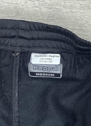 Kappa штаны м размер на манжете спортивные чёрные оригинал4 фото