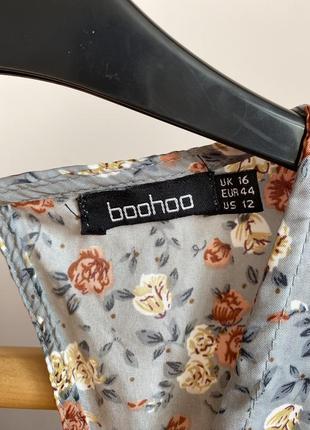 Платье в цветочный принт на пуговицах boohoo xl5 фото