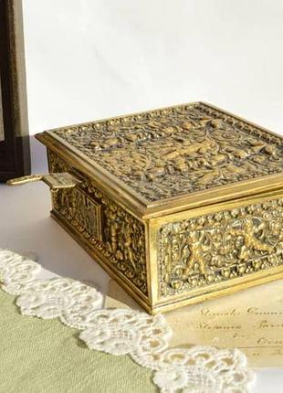 Антикварна розкішна скринька! редка!!