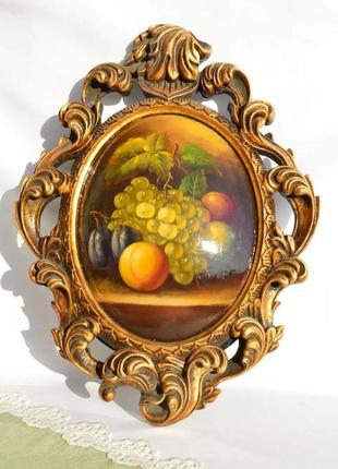 Розкішна картина, натюрморт! панно. німеччина.