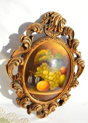 Розкішна картина, натюрморт! панно. німеччина.