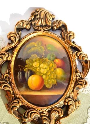 Розкішна картина, натюрморт! панно. німеччина.