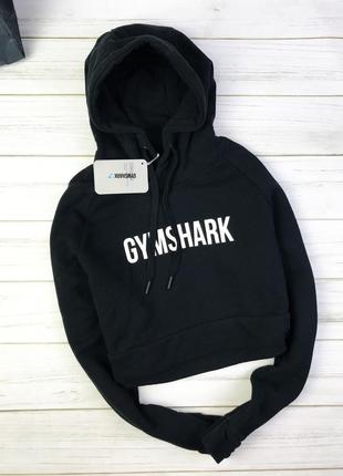 Укорочённое худи gymshark cropped crest7 фото