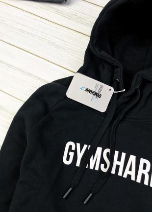 Укорочённое худи gymshark cropped crest8 фото