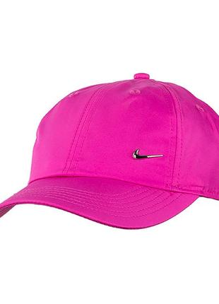 Детская бейсболка nike y nk h86 cap metal swoosh розовый misc (av8055-623)