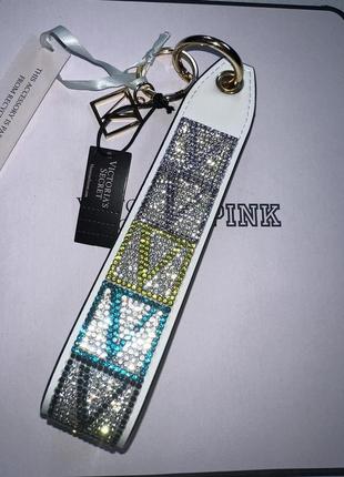 Брелок-аксесуар victoria's secret wristlet strap стрази1 фото