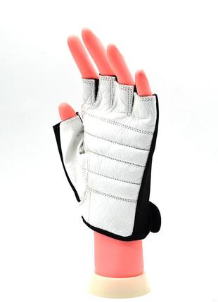 Перчатки для фитнеса и тяжелой атлетики madmax mfg-250 basic white m5 фото