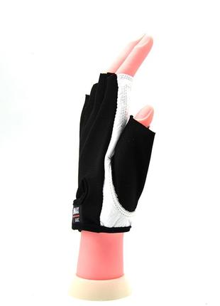 Перчатки для фитнеса и тяжелой атлетики madmax mfg-250 basic white m3 фото