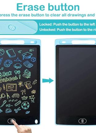 6.5-дюймовый детский жк планшет для рисования, заметок или обучения, синий