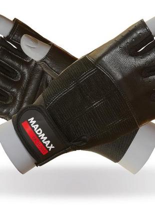 Рукавички для фітнесу та важкої атлетики madmax mfg-248 clasic exclusive black l