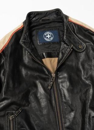 Strellson biker leather jacket&nbsp;мужская кожаная куртка2 фото