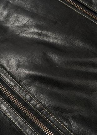 Strellson biker leather jacket&nbsp;мужская кожаная куртка3 фото