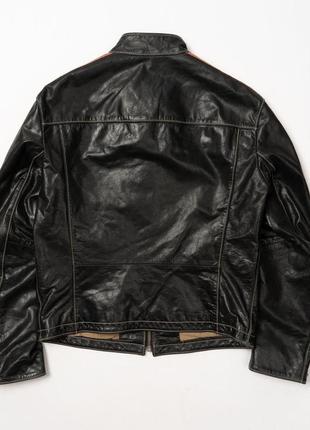 Strellson biker leather jacket чоловіча шкіряна куртка6 фото