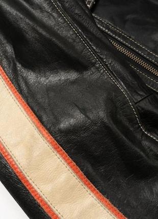 Strellson biker leather jacket&nbsp;мужская кожаная куртка4 фото
