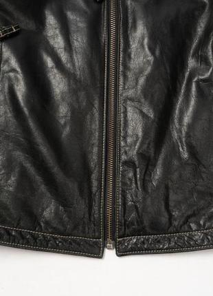 Strellson biker leather jacket&nbsp;мужская кожаная куртка5 фото