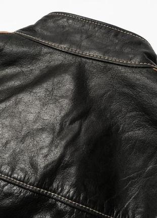 Strellson biker leather jacket чоловіча шкіряна куртка7 фото