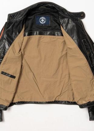 Strellson biker leather jacket&nbsp;мужская кожаная куртка8 фото