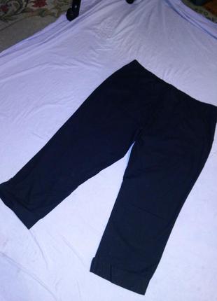 100%коттон, стильные, зауженные брюки-капри-трансформеры 2.в.1, большого размера,carla4 фото