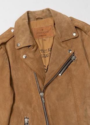 Goosecraft suede leather jacket&nbsp;мужская кожаная куртка2 фото