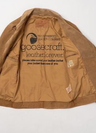 Goosecraft suede leather jacket чоловіча шкіряна куртка6 фото