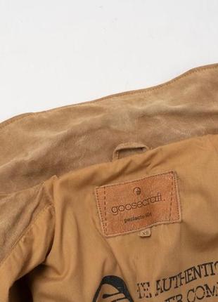 Goosecraft suede leather jacket чоловіча шкіряна куртка7 фото