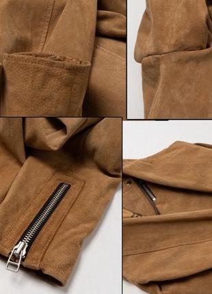 Goosecraft suede leather jacket чоловіча шкіряна куртка9 фото