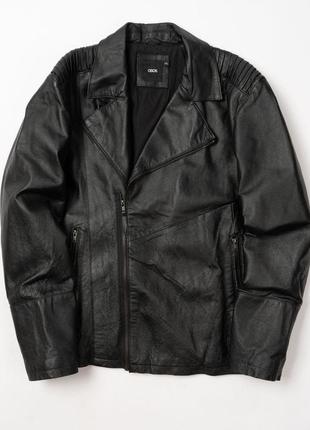 Asos leather biker jacket чоловіча шкіряна куртка