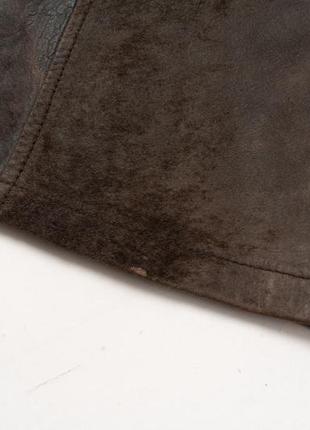 Leonardo brown leather coat мужской кожаный плащ8 фото