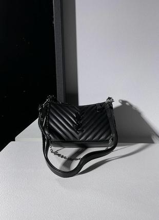 Женская сумка 👜 yves saint laurent easy pouch on strap black4 фото