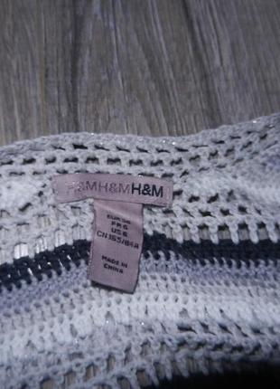 H&m сіра ажурна туніка під светр,блузу modal/cotton5 фото