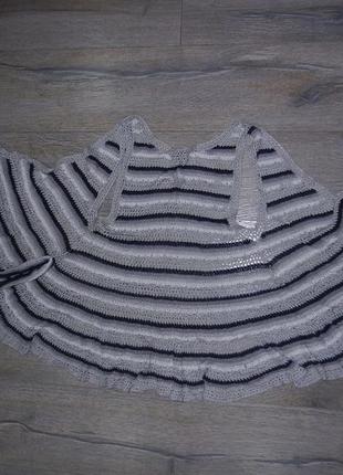 H&m сіра ажурна туніка під светр,блузу modal/cotton4 фото