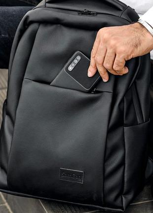 Чоловічий шкіряний рюкзак doker для ноутбука міський спортивний портфель
