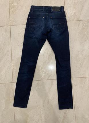 Джинси g star raw чоловічі skinny fit сині приталені6 фото