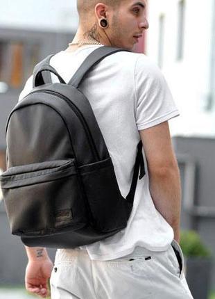 Мужской кожаный рюкзак brom для ноутбука городской для города спортивный портфель s1 фото