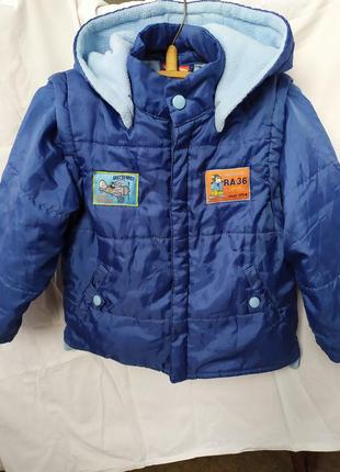 Курточка демісезон , вітровка, жилетка на хлопчика 3-4 роки(98-104 см)