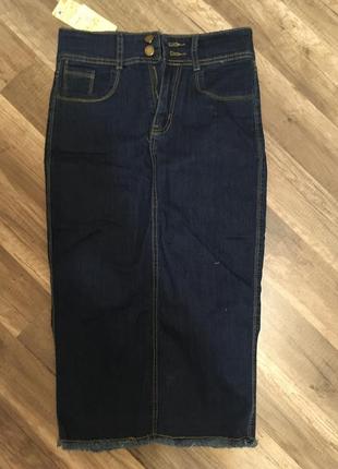 Юбка джинсовая