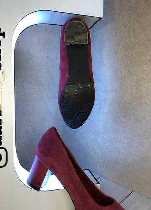 Туфли женские замша бордо ❤️‼️6 фото