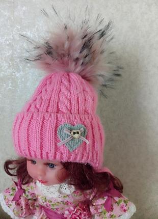 Шапка зима для девочки 44