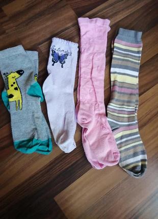 Лот носочки високі і гольфи на дівчинку р28-30