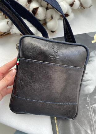 Мужская сумка планшетка из натуральной кожи италия6 фото