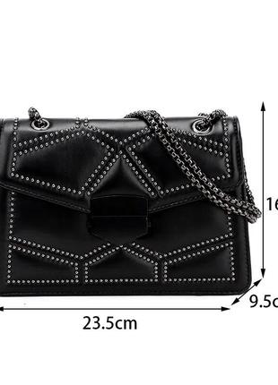 Сумка черная сумочка клатч большая вместительная стильная7 фото