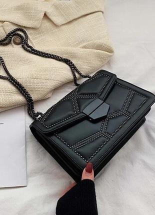 Сумка черная сумочка клатч большая вместительная стильная8 фото