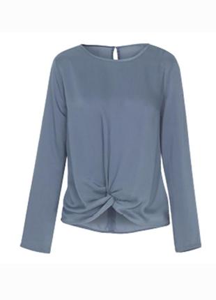 Женская элегантная блуза, шелковая блузка, euro s 36/38, blue motion, германия1 фото