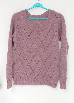 Вязаный свитер из мохера2 фото
