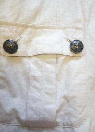 3 дня!100% лен светлый плащ тренч брючин легкое пальто цвет айвори + слойф