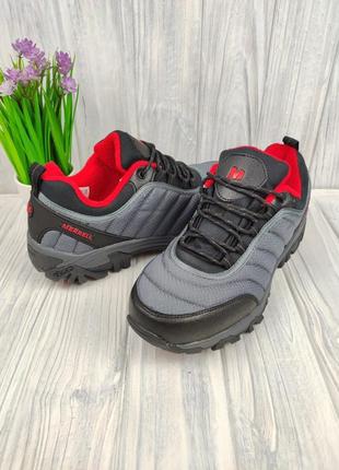 Мужские кроссовки merrell vibram thermo gray red4 фото