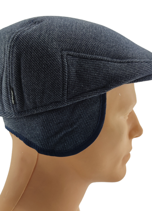 Реглан, кепка чоловіча кепка 55, 56, 57, 58, 59, 60, 61 розмір тепла з вухами5 фото
