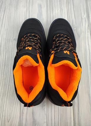Мужские кроссовки merrell vibram thermo black orange9 фото
